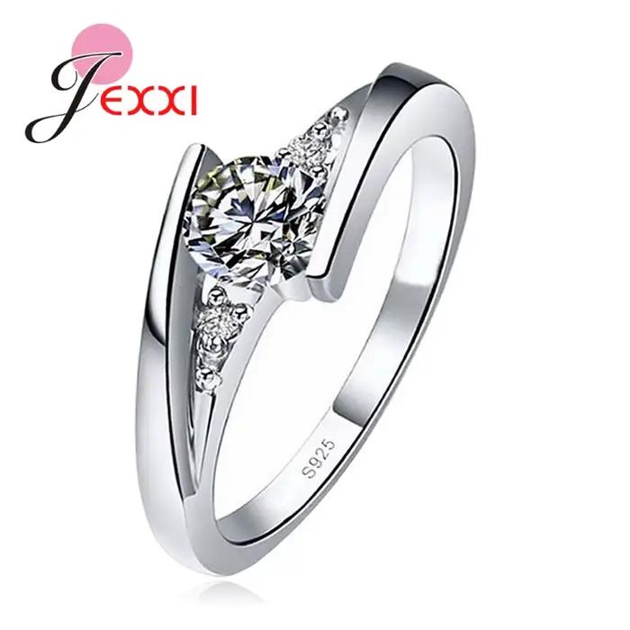 Bague de mariage en argent Sterling 925, anneau de vigne Vintage, anneau en Zircon étincelant pour f