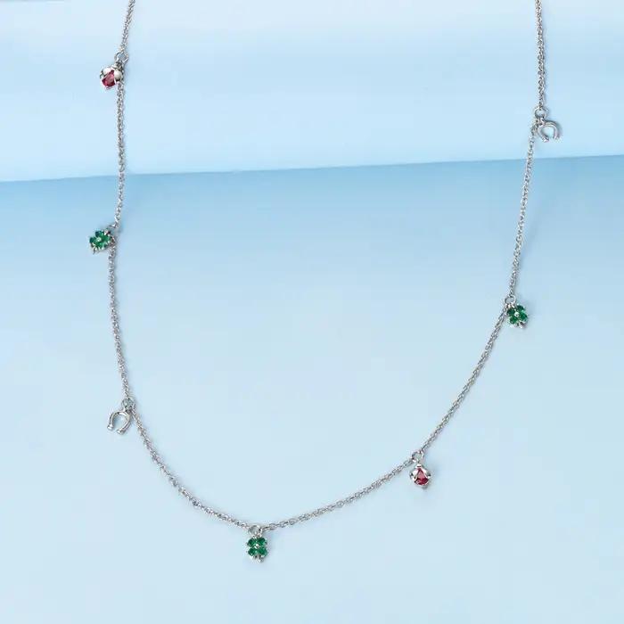 Collier pendentif en argent 925 serti de zirconium blanc avec forme de cœur et de papillon pour femmes bijoux d'anniversaire cadeau spécial
