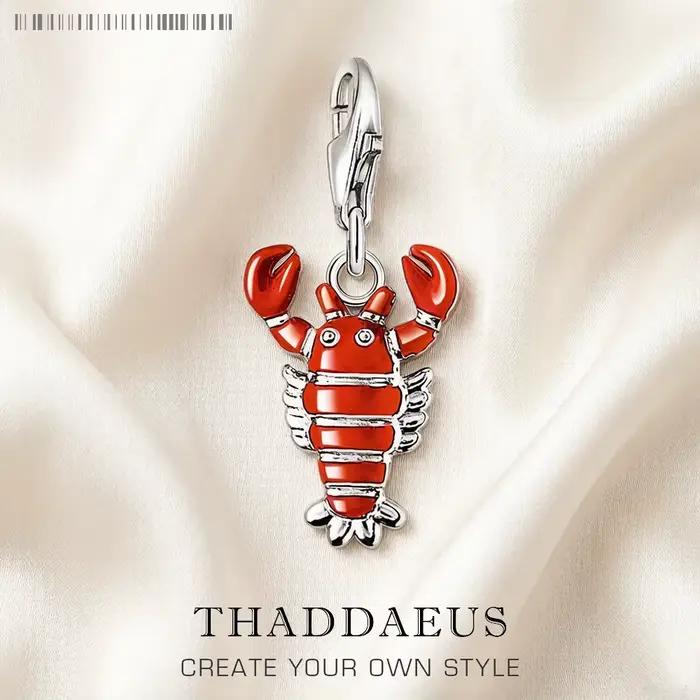 Pendentif homard rouge, breloque, nouveaux bijoux fins, océans en argent Sterling 925, cadeau mignon