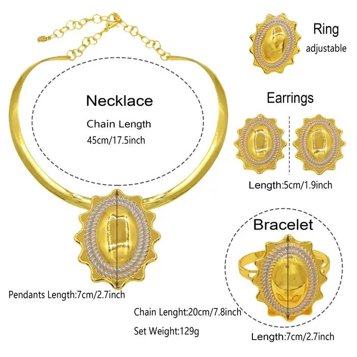 Ensembles de bijoux plaqués or pour femmes