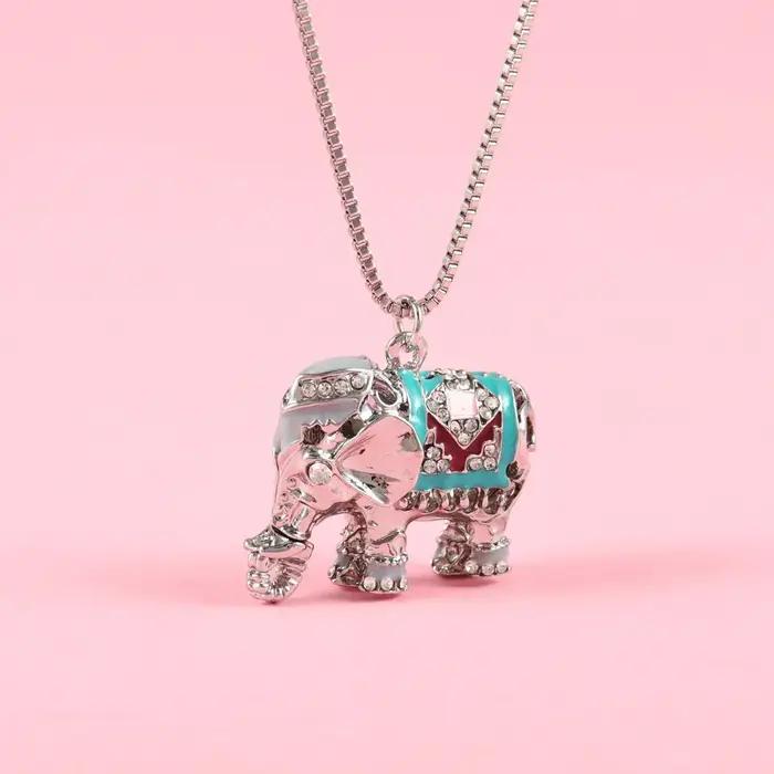 Lovecpopst-Collier pull en forme d'éléphant en alliage de zinc exquis