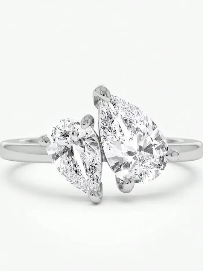 Bague en argent sterling 925 sertie de zirconium blanc élégante pour femmes occasions spéciales alliance de mariage bijou fin de luxe