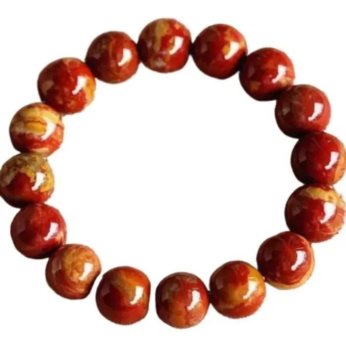 Bracelet en agate, bijoux classiques simples pour hommes et femmes